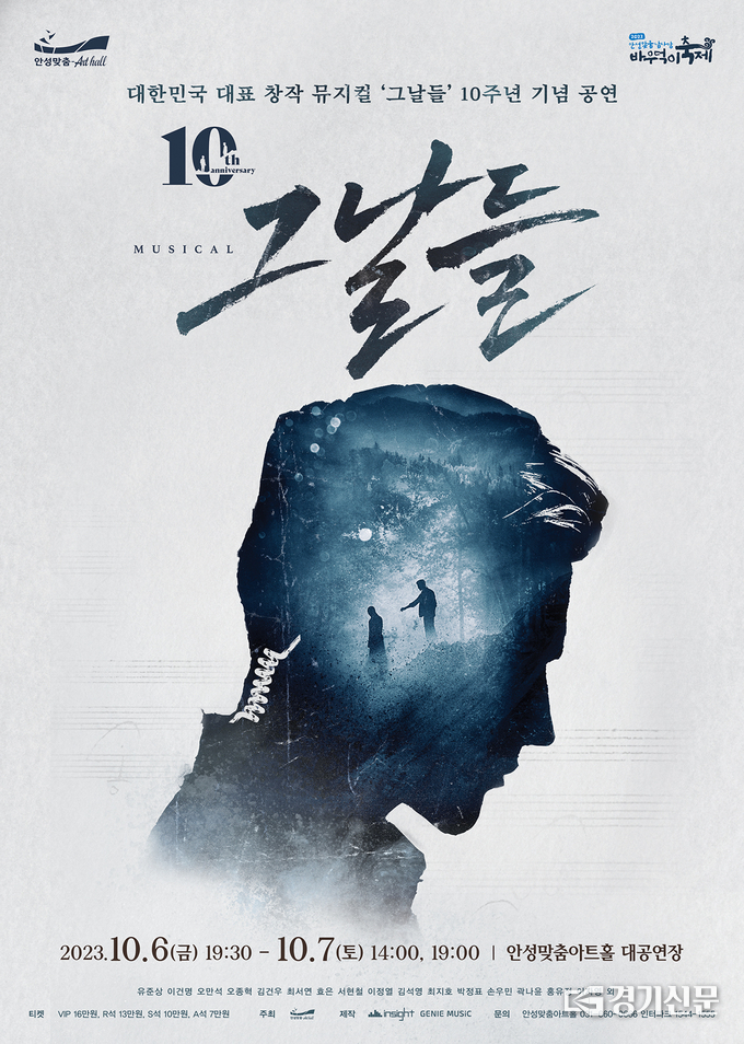 뮤지컬 '그날들' 공연 포스터. (사진=안성시 제공)