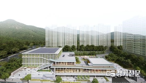 남양주시가 이달 중 착공 예정인 평내 체육문화시설 조감도. 377억 원이 투이돼 지하 2층, 지상 2층에 연면적 11503㎡ 규모로 지어진다. (사진=남양주시 제공)