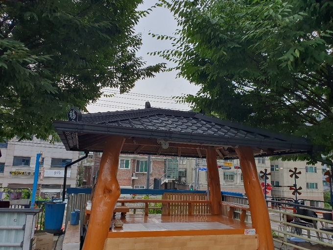 보수공사를 마친 정자. (사진=수원시 제공)