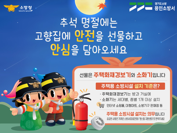 용인소방서 대국민 홍보 포스터. (사진=용인시 제공)