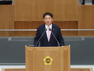 경기도의회 오준환 의원이 제370회 임시회 제2차 본회의에서 5분 발언을 진행하는 모습. (사진=경기도의회 제공)