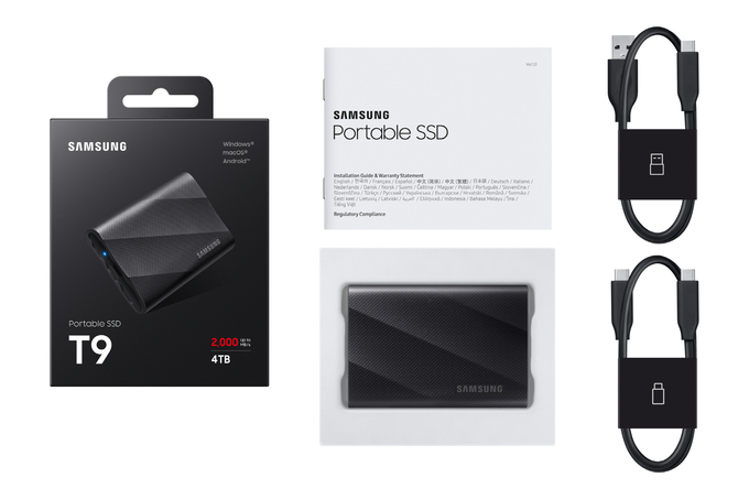  포터블 SSD 'T9'. (사진=삼성전자 제공)