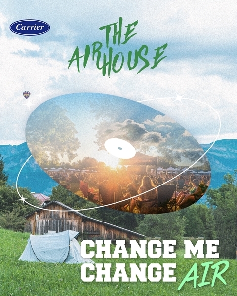 'THE AIR HOUSE' 뮤직페스티벌에 참여하는 캐리어에어컨. (사진=캐리어에어컨 제공)