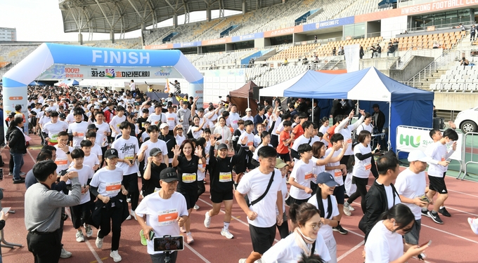  화성종합경기타운에서 제24회 화성효마라통대회 개최 모습. (사진=화성시 제공)