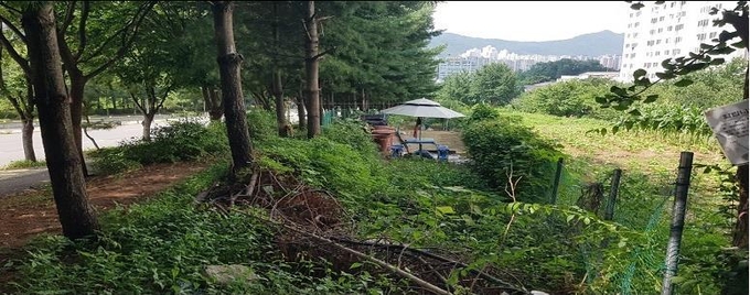 남양주시는 평내동 세종아파트, 효성아파트 전면부에 완충녹지 조성사업을 추진한다. (사진=남양주시 제공)