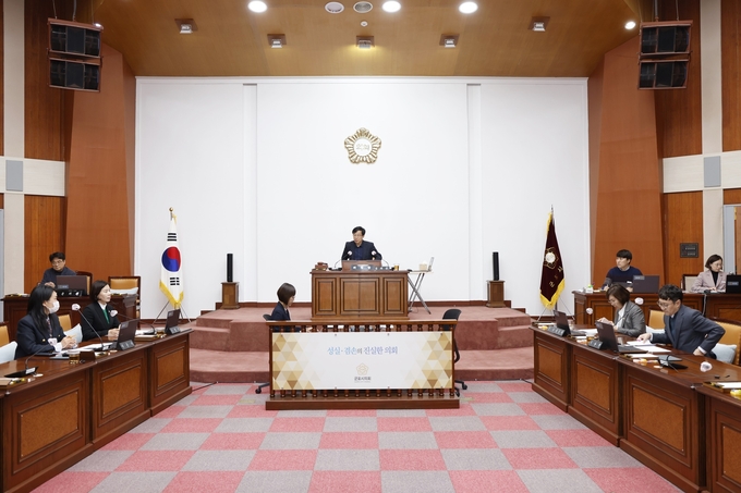 군포시의회는 10월 31일 제270회 임시회 의사일정 확정을 위한 의회운영위원회를 개최했다. (사진=군포시의회 제공)