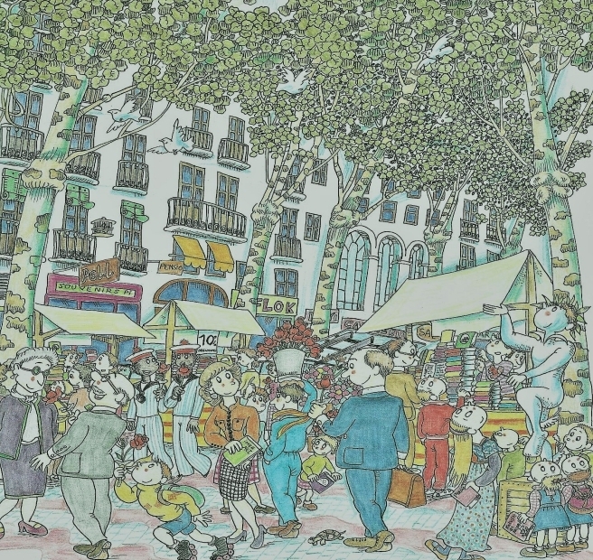 <strong>Las Ramblas 거리</strong>
