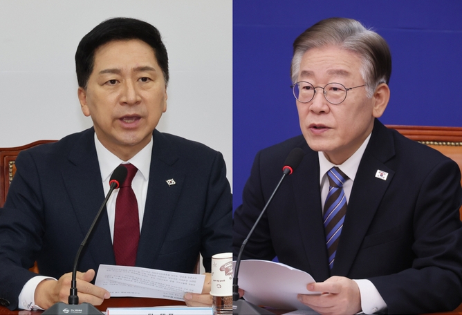 김기현 국민의힘(왼쪽)·이재명 더불어민주당 대표. (사진=연합뉴스)