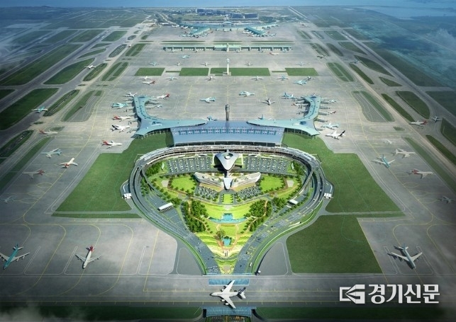 인천국제공항 조감도.