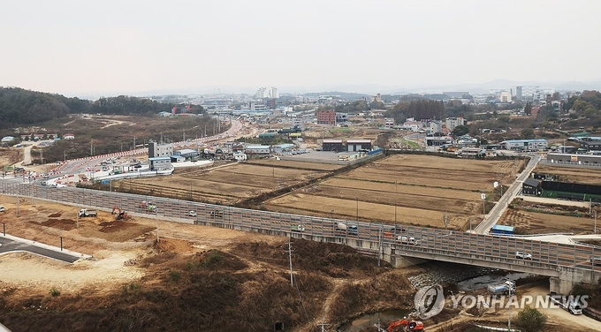 3만1천호 공급되는 오산세교3지구 모습. (사진=연합뉴스 제공)