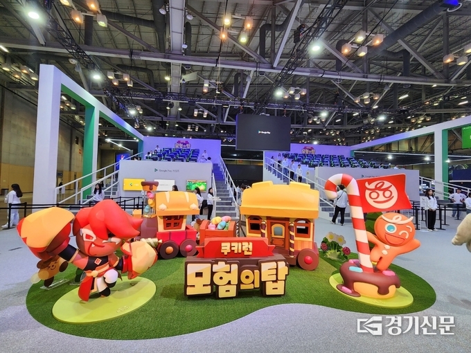 데브시스터즈 '쿠키런: 모험의 탑' 부스 전경. (사진=이효정 기자)