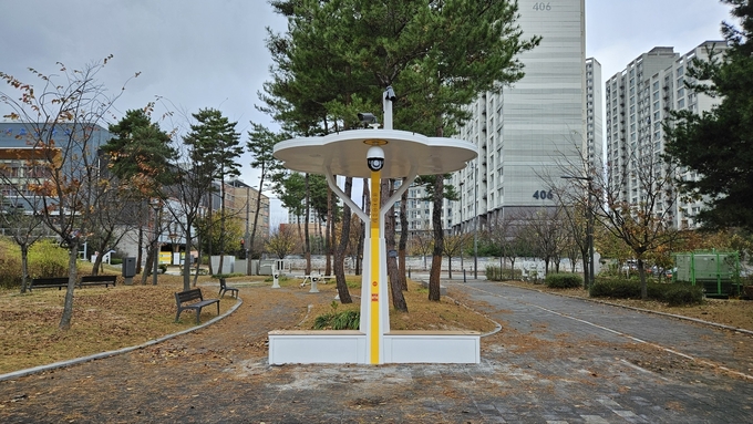 갈매동 산마루공원에 설치된 스마트 안심트리(사진=구리시 제공)