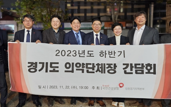 2023년도 하반기 경기도의약단체간담회. (사진=국민건강보험공단 인천경기지역본부 제공)