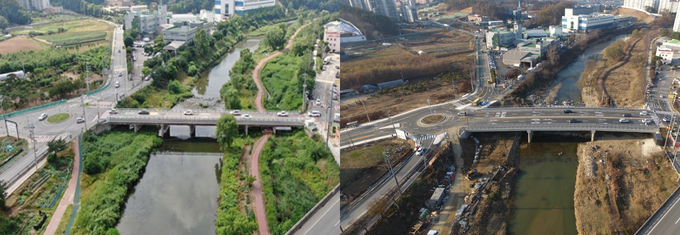 용인특례시가 포곡로의 수포교를 새로 건설했다. (사진=용인시 제공)