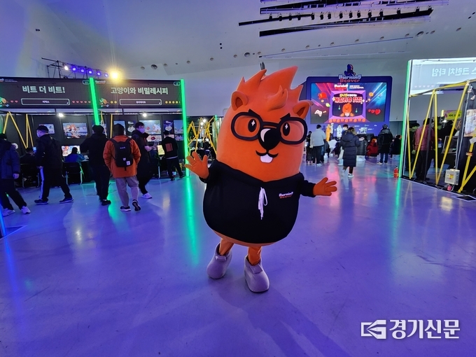 버닝비버 2023의 마스코트. (사진=이효정 기자)