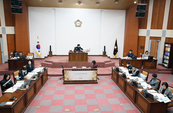 군포시의회 정례회의 장면. (사진=군포시의회 제공)