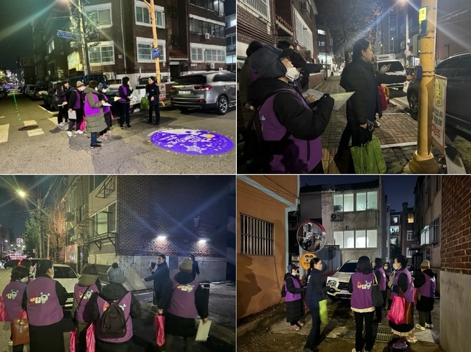 지난 12일 오후 인천 남동구 만수1동 일대에서 구민참여단과 논현경찰서 관계자들이 현장 모니터링을 진행하고 있다. ( 사진 = 남동구 제공 )
