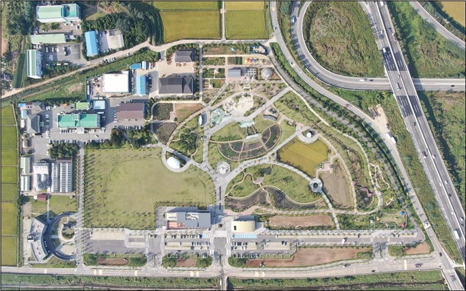 경기도가 2025년 경기정원문화박람회 개최 대상지로 평택시농업생태원을 선정했다. 사진은 평택시농업생태원 조감도. (사진=경기도 제공)