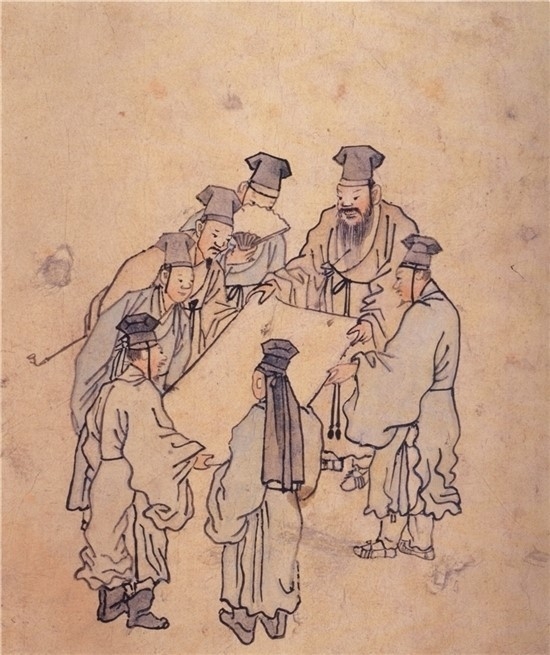 서화감상 (사진=국립중앙박물관 단원화첩)