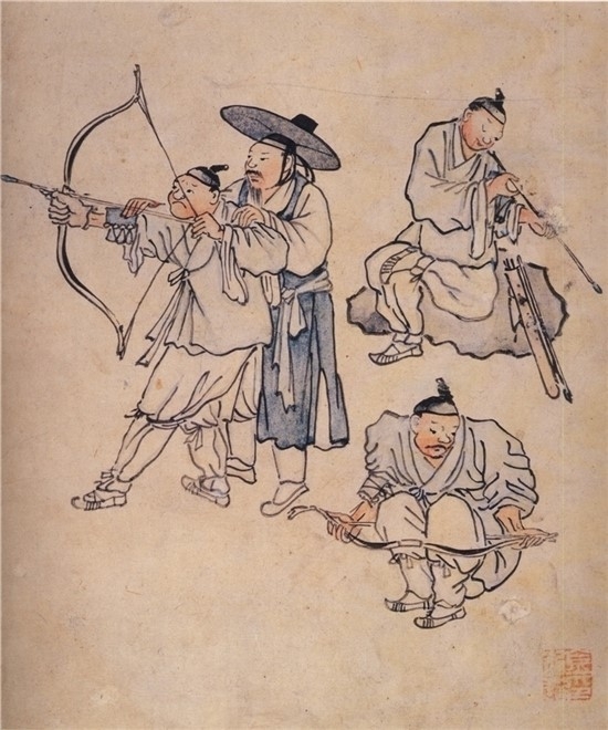 활쏘기 (사진=국립중앙박물관 단원화첩)
