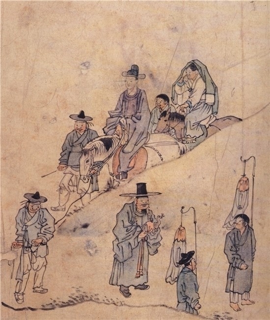 신행 (사진=국립중앙박물관 단원화첩)