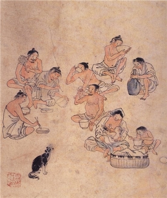 점심 (사진=국립중앙박물관 단원화첩)