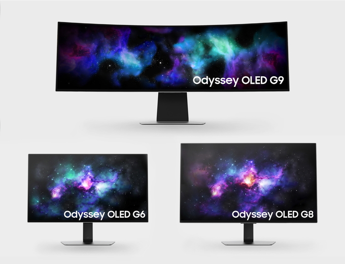 '오디세이 OLED' 신제품 3종. (사진=삼성전자 제공)