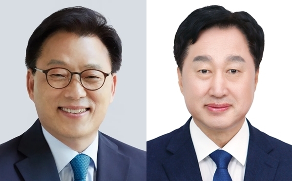 (왼쪽부터) 박광온 더불어민주당 국회의원, 김준혁 한신대 교수. (사진=경기신문DB)
