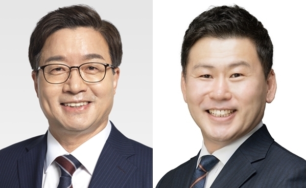 (왼쪽부터) 염태영 전 경기도 경제부지사, 이병진 전 수원무 지역위원장 직무대행. (사진=경기신문DB)
