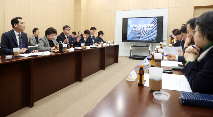 지난 10일 경기도의회에서 열린 청렴도 향상 대책회의에서 염종현 경기도의회 의장이 발언을 하고 있다. (사진=경기도의회 제공)
