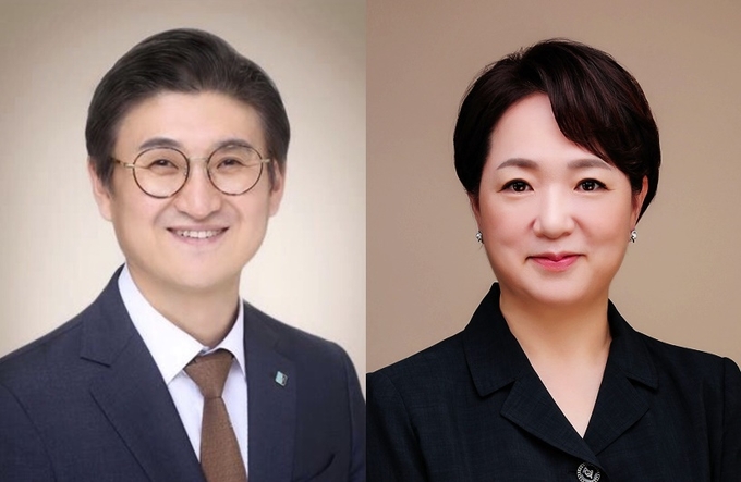 (왼쪽부터) 박일규, 오은선 신임 IBK기업은행 부행장. (사진=IBK기업은행 제공)
