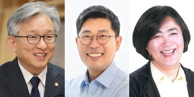 (왼쪽부터) 권칠승 민주 국회의원, 나원주 전 화성산업진흥원장, 이은주 전 경기도의원. (사진=경기신문DB)