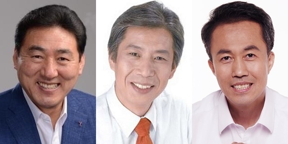 (왼쪽부터) 석호현 국힘 화성시병 당협위원장, 남주헌 세명대학교 교수, 김형남 국힘 중앙위원회 지도위원. (사진=경기신문DB)