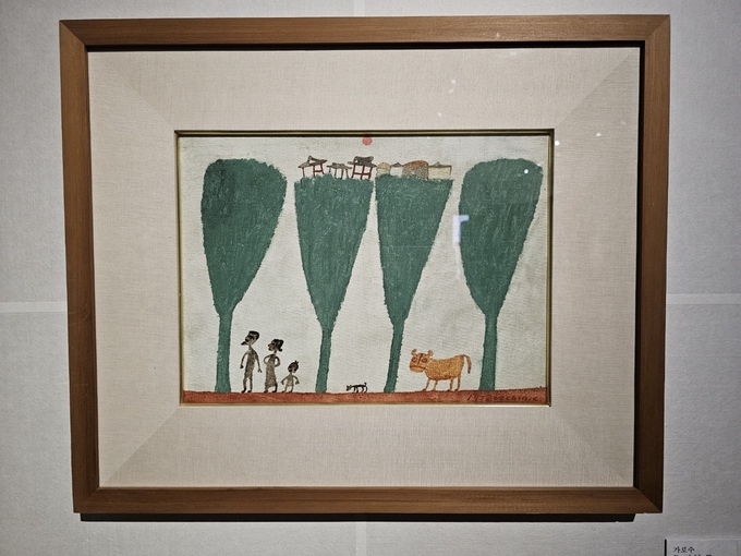 가로수, 1978, 캔버스에 유화 물감, 개인소장. (사진=고륜형 기자)
