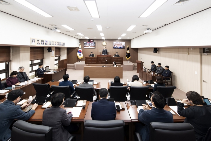 사진은 지난 제229회 정례회 3차 본회의 모습. (사진=김포시의회 제공)