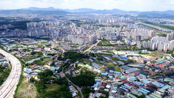 국민의힘 뉴시티 프로젝트 특별위원회가 김포·구리 서울편입 특별법 발의 후 다음 순서로 지목했던 경기도 하남시의 전경. (사진=하남시 제공)