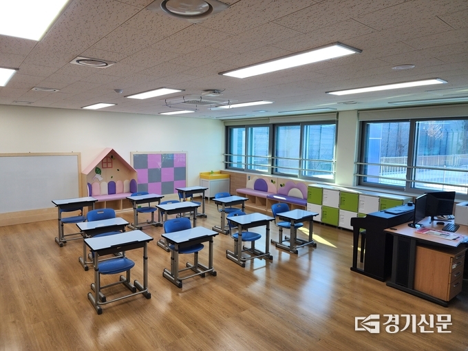  ‘공간재구조화 사업’으로 새롭게 꾸며진 청룡초등학교 교실. (사진=박진석 기자)