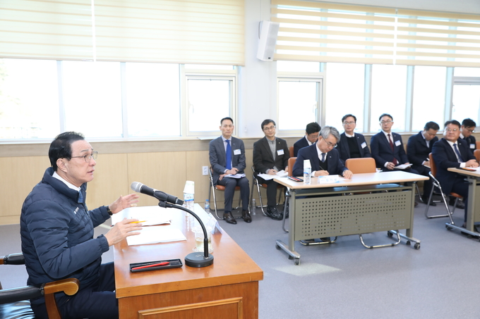 릴레이 간담회에 참석한 노동진 수협중앙회장. (사진=수협중앙회 제공)