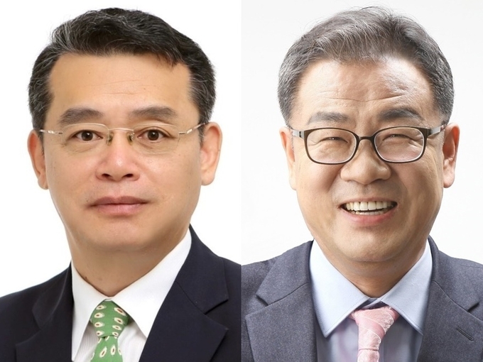 (왼쪽부터) 임재훈 전 국힘 안양동안갑 당협위원장, 심재민 전 안양시의원. (사진=경기신문DB)