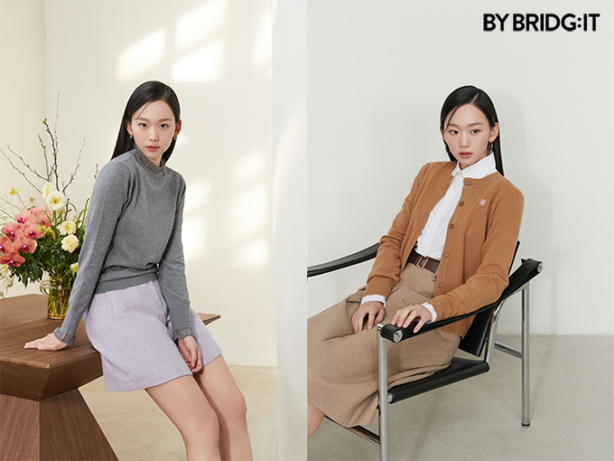 바이브리짓 봄상품 신상 연출 이미지. (사진=롯데홈쇼핑 제공)