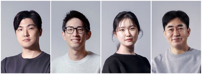  (왼쪽부터)조길현 CEO, 배형욱 CBO, 이은지 CIPO, 임성택 CFO. (사진=데브시스터즈 제공)