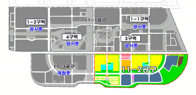 송도국제도시 11-2공구 위치도. ( 사진 = 인천경제청 제공 )