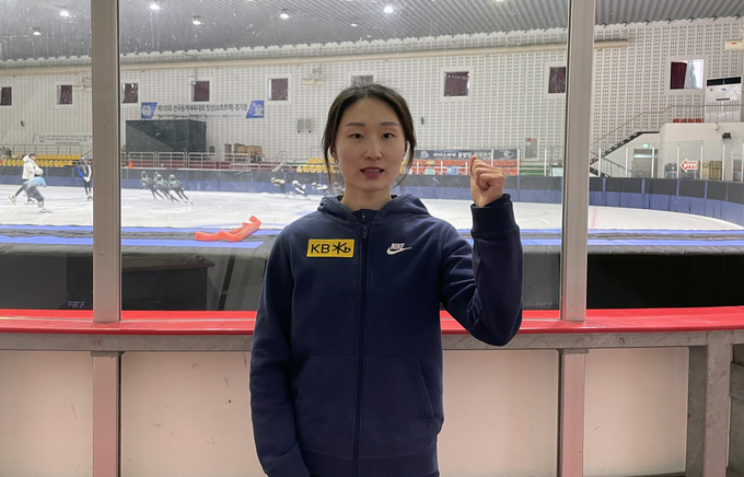 2일 강원도 춘천시 춘천송암스포츠타운 빙상장에서 사전경기로 열린 제105회 전국동계체육대회 빙상 쇼트트랙 여자일반부 500m에서 우승하며 대회 2관왕에 오른 최민정(성남시청). (사진=올댓스포츠 제공)