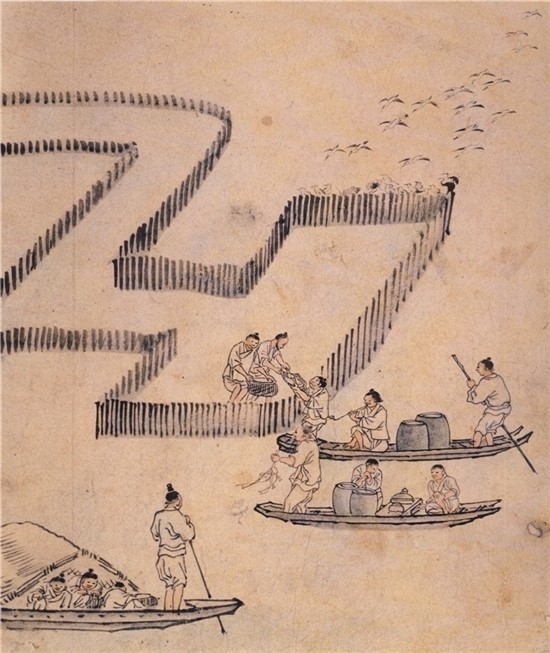 고기잡이. (사진=국립중앙박물관 단원화첩 제공)