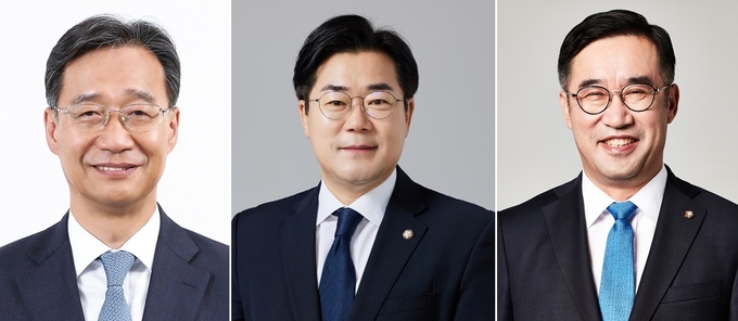 왼쪽부터 유동수 계양갑 국회의원, 박찬대 연수갑 국회의원, 맹성규 남동갑 국회의원.