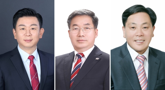 왼쪽부터 문종관 예비후보, 김선유 예비후보, 조영규 예비후보. ( 사진 = 중앙선거관리위원회 제공 )