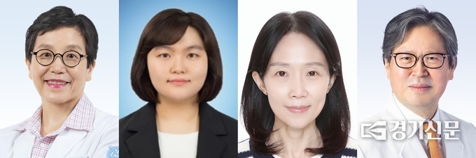 (사진 왼쪽부터)소화기내과 김나영 교수, 최수인 선임연구원, 남령희 연구원, 이동호 교수. (사진=분당서울대병원 제공)
