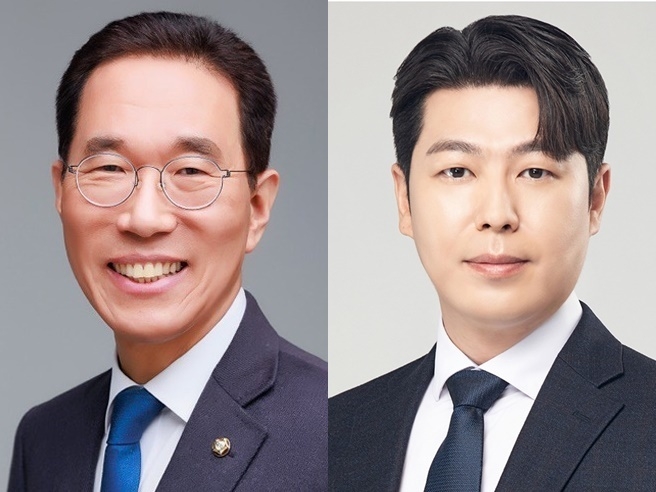 (왼쪽부터) 김주영 민주 국회의원, 송지원 전 국회의원 보좌관. (사진=경기신문DB)