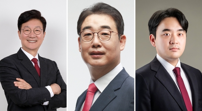 왼쪽부터 손범규, 전성식, 정승환 예비후보.