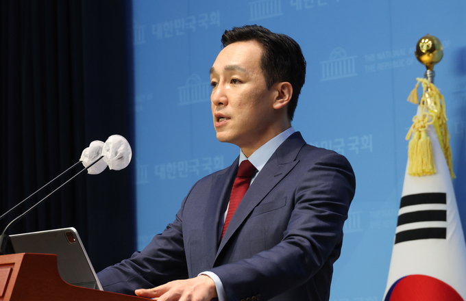분당을에 출사표를 던진 김민수 국민의힘 대변인. (사진=연합뉴스)